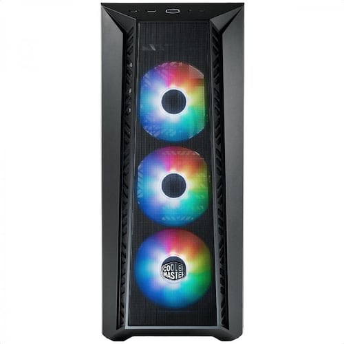 Gabinete Cooler Master MasterBox 520 Mesh ARGB USB-C 3 Ventiladores Vidrio Templado MB520-KGNN-S00
