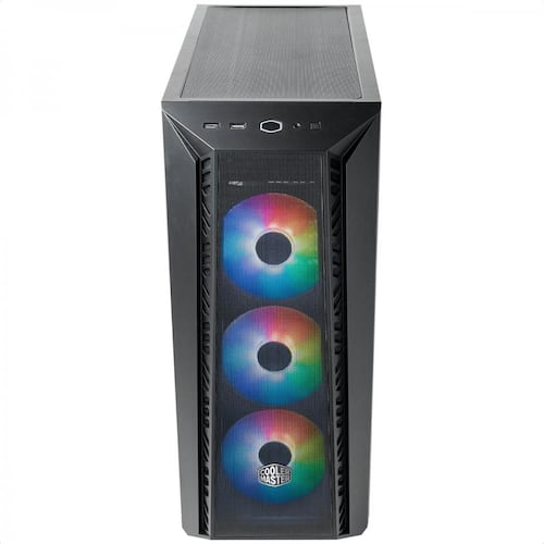 Gabinete Cooler Master MasterBox 520 Mesh ARGB USB-C 3 Ventiladores Vidrio Templado MB520-KGNN-S00