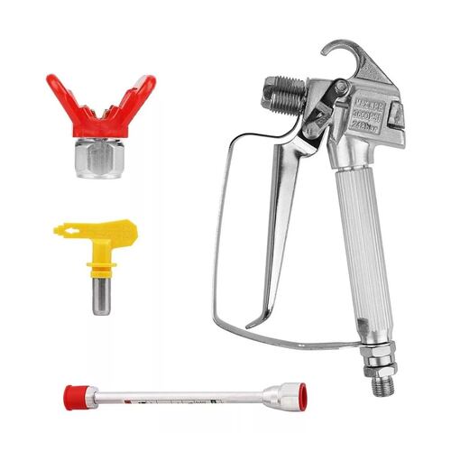 Pistola Rociadora De Pintura De Alta Presión C/tubo De 20 cm Plata 