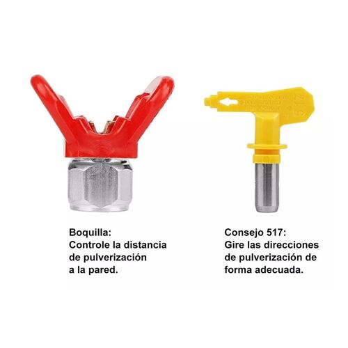 Pistola Rociadora De Pintura De Alta Presión C/tubo De 20 cm Plata 