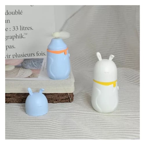 Ventilador,mini Ventilador De Mano Y Portátil,recargable Usb Azul