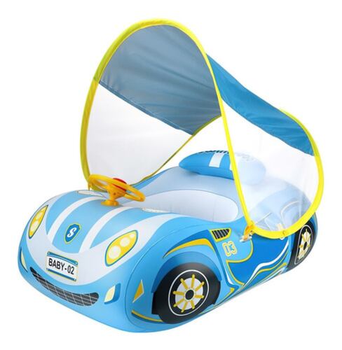 Salvavidas Inflables Alberca Adecuado Para Bebés De 1-4 Años Azul Carro 