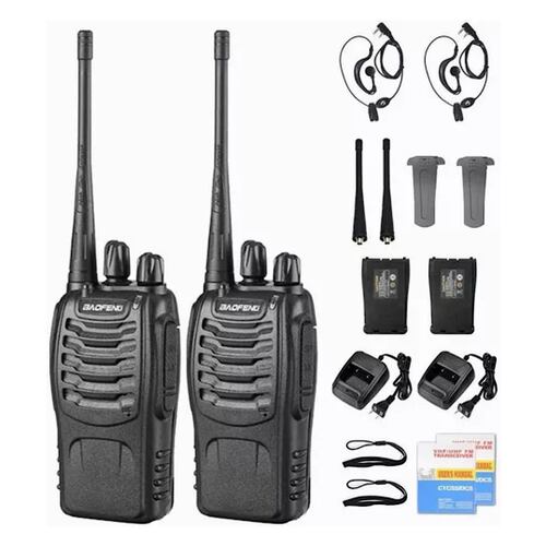 2 Radios Baofeng Bf-888s Uhf Con Manos Libres Set-2.