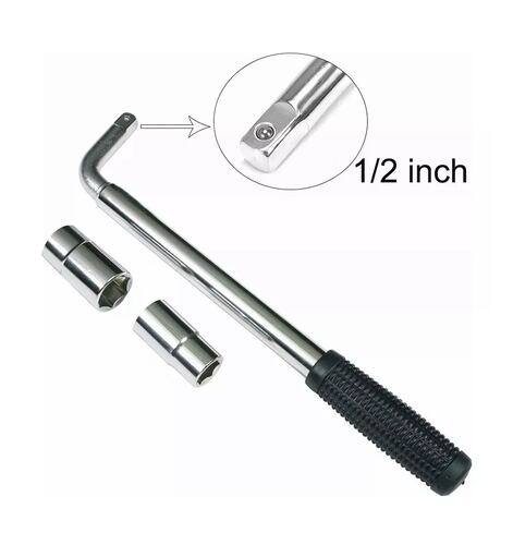 Llave Maneral Con Dados Para Rines Extensible Plata
