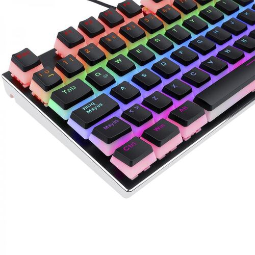 Set De Keycaps Redragon SCARAB Negro Gaming Español Para Teclado Mecanico A130 SP-BLACK.