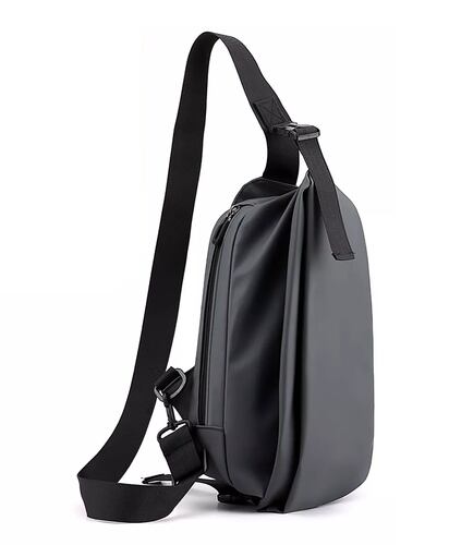 Pechera Mochila Cruzada Hombro Gris Oscuro