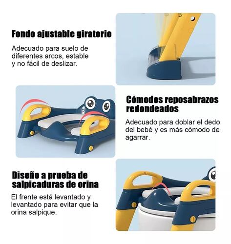 Asiento Con Escalera Y Agarradera Yellow+BLue