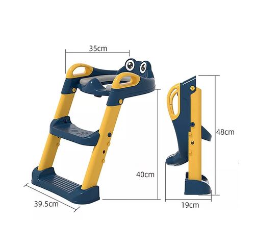 Asiento Con Escalera Y Agarradera Yellow+BLue
