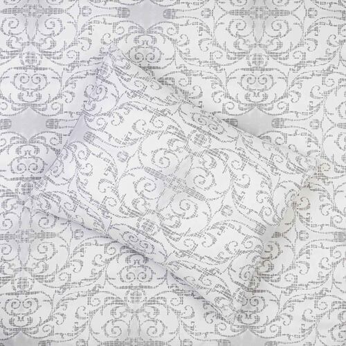  Juego de Edredon King Size Elian By Kaltex Home | Con Dos Fundas | Doble Vista | Color Gris.