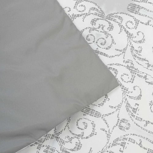  Juego de Edredon King Size Elian By Kaltex Home | Con Dos Fundas | Doble Vista | Color Gris.