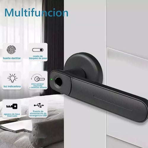 Cerradura Electronica Inteligentes De Huella Con Manija