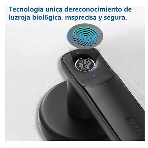 Cerradura Electronica Inteligentes De Huella Con Manija