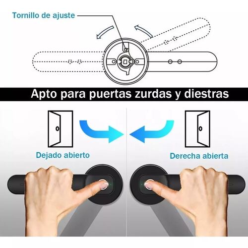 Cerradura Electronica Inteligentes De Huella Con Manija