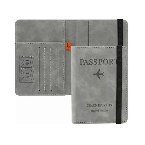 Porta Pasaporte Documentos Funda Protectora Rfid Con Viaje
