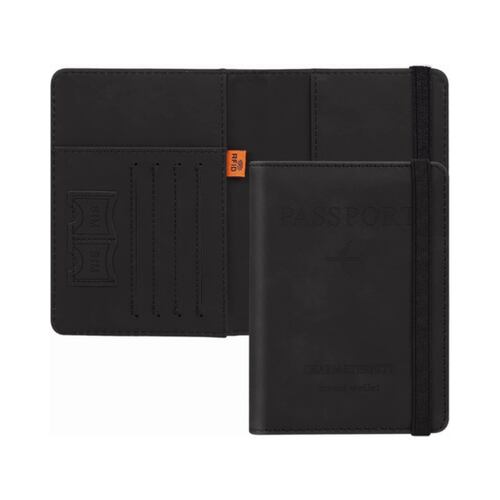 Porta Pasaporte Documentos Funda Protectora Rfid Con Viaje