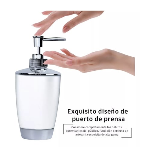 Accesorios Baño Regalo De Plástico De 6 Piezas Blanco