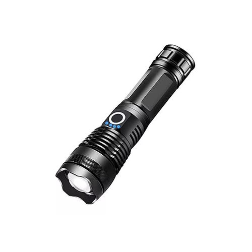 Lámpara Táctica 30000 Lm Led Xhp50 Usb Recargable NEGRA