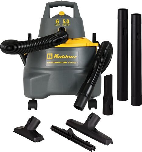 Aspiradora 5.0Hp 6Gal Seco /Mojado Trabajo Koblenz 00-5763-8