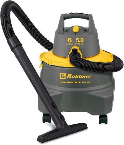 Aspiradora 5.0Hp 6Gal Seco /Mojado Trabajo Koblenz 00-5763-8