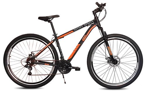 Bicicleta Alurock Kraken Rodada 29 Aluminio 21 Vel Freno Disco Naranja