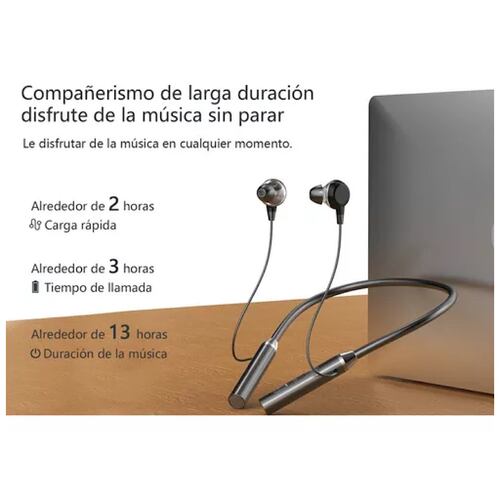 Audífonos In-ear Bluetooth Con Neckband De 2 Piezas.