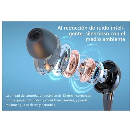 Audífonos In-ear Bluetooth Con Neckband De 2 Piezas.
