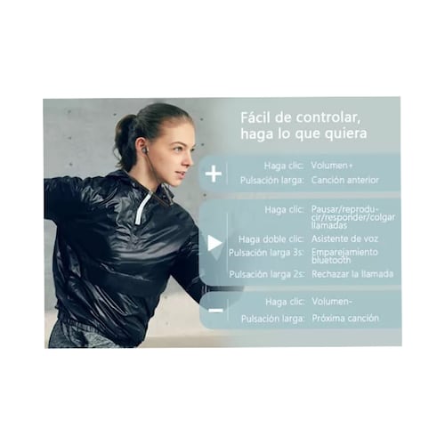 Audífonos In-ear Bluetooth Con Neckband De 2 Piezas.