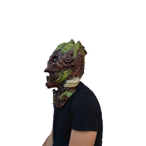 Máscara De Monstruo Verde Wood Monster Disfraz Halloween
