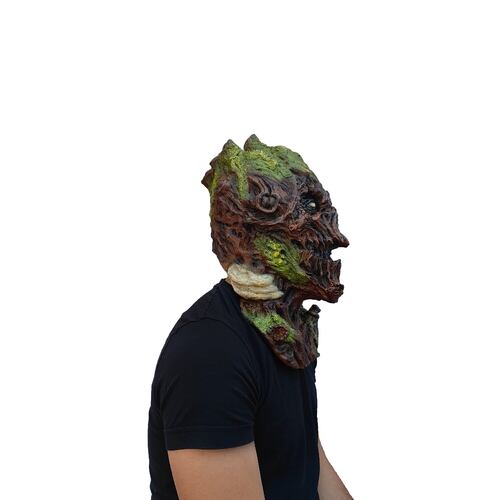 Máscara De Monstruo Verde Wood Monster Disfraz Halloween