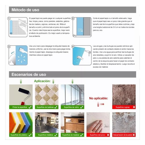 Papel Tapiz Autoadhesivo Para Paredes De Piedra 3d 45cm*10m 