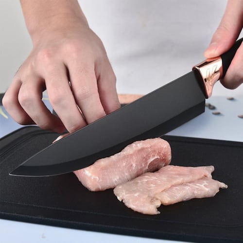 Afilador Cuchillos Cocina Portátil 3 Etapas Ergonómico Negro