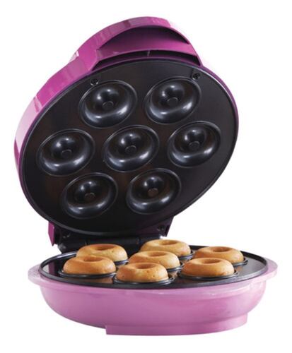 Maquina Para Hacer Donas Repostería Eléctrica Antiadherente Negra