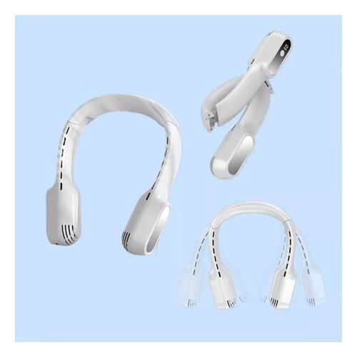 Ventilador Portátil Plegable Con Cuello Colgante,4000mah,usb Blanco