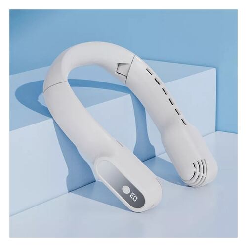 Ventilador Portátil Plegable Con Cuello Colgante,4000mah,usb Blanco