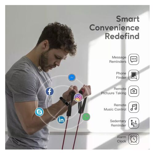 Reloj Inteligente Bluetooth Para Dama Negro