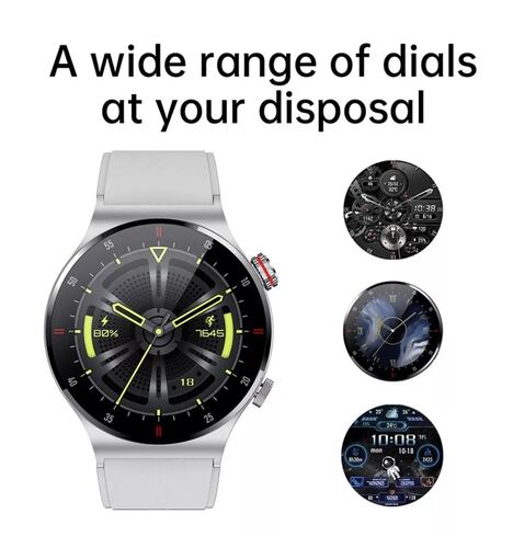 Reloj Inteligente para Hombre Bluetooth Plateado