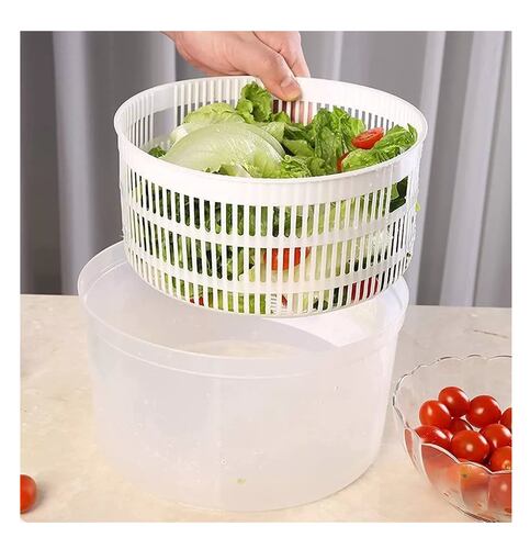 Centrifugador De Lechuga Para Cocina Blanco con Verde 