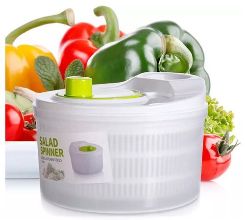 Centrifugador De Lechuga Para Cocina Blanco con Verde 