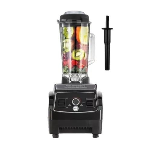 Licuadora Para Cocina Lagom Vaso Irrompible De 2l Bpa Tapa Antiderrame Negro 