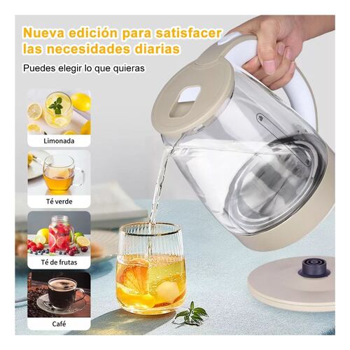 Tetera Electrica Hervidor Eléctrico Jarra Para Café Té 1.8l Blanco