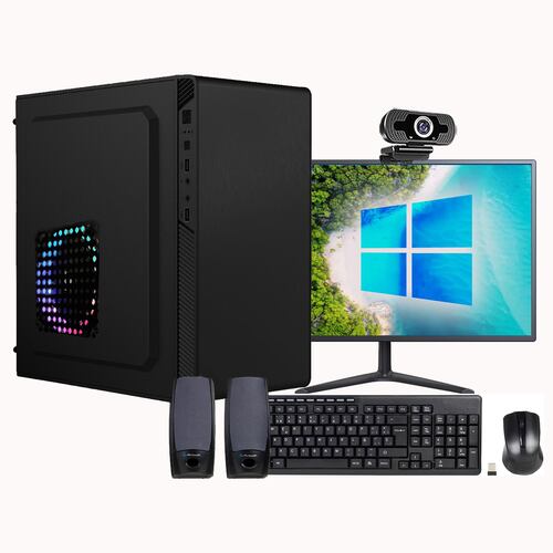 Pc Computadora escuela 8gb ram 960gb Disco Solido Camara web monitor led 21.5 FULL HD Bocinas Regalo