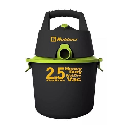 Aspiradora De tacho Koblenz Seco-Mojado WD-2.5K 2.5 gal negra y verde 120V 60Hz