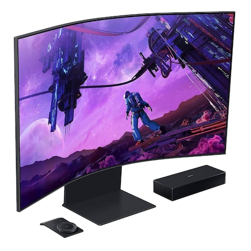 Monitor Gamer Smart Tv Curvo 55" Samsung Odyssey Ark Mini Led 4k LS55CG970NNXGO
