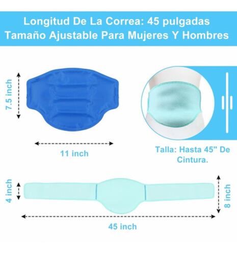 Compresa De Gel Frio Calor Para Aliviar El Dolor De Espalda Azul