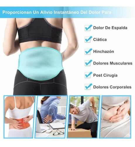 Compresa De Gel Frio Calor Para Aliviar El Dolor De Espalda Azul