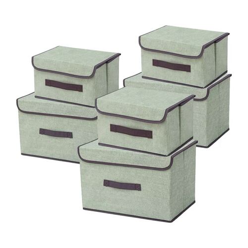 Cajas Organizadoras 6 Piezas Verdes