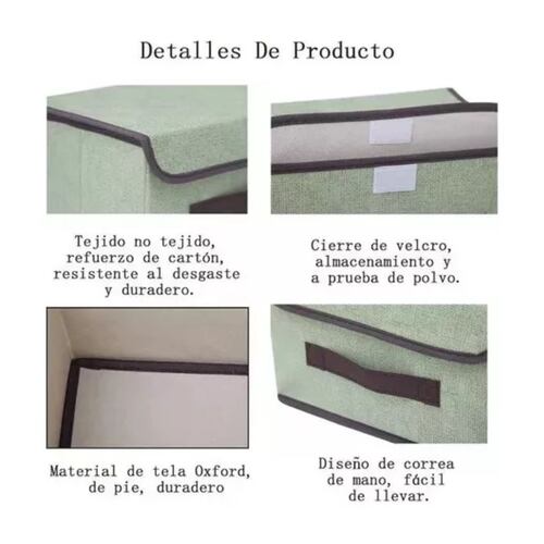 Cajas Organizadoras 6 Piezas Verdes