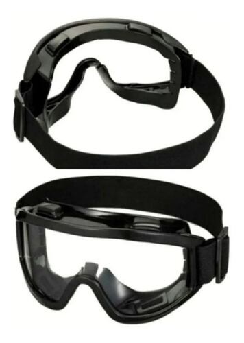 Googles De Protección Anti-quimico  anti-impacto Negros