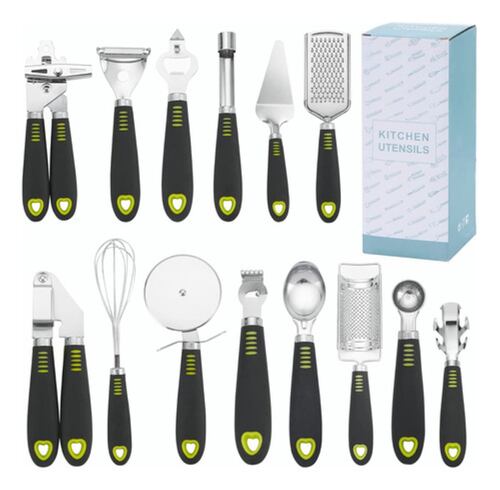 Utensilios De Cocina De Acero Inoxidable 14 Pcs
