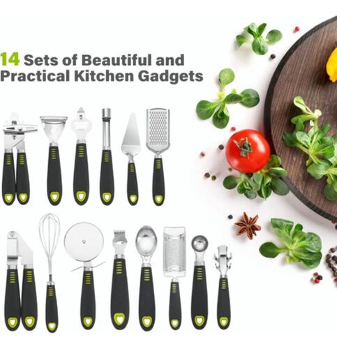 Utensilios De Cocina De Acero Inoxidable 14 Pcs